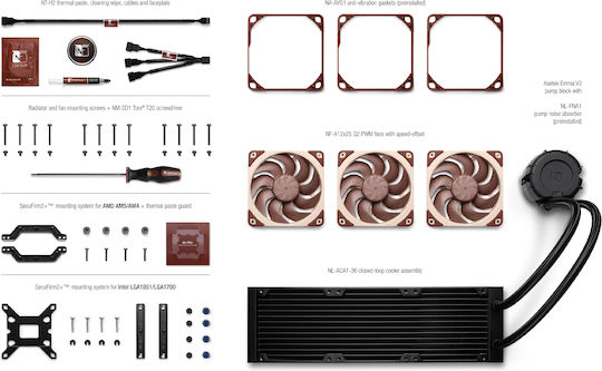 Noctua NL-LC1-36 AIO CPU Liquid Cooling with 3 120mm Fans