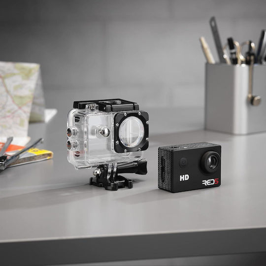 The Source RED5 Action Camera HD (720p) με Οθόνη Κόκκινη