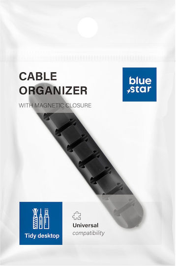 Blue Star Clip Οργάνωσης Καλωδίων 1τμχ Μπλε