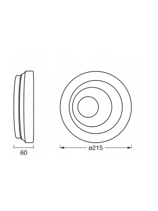 Osram Πλαφονιέρα 215εκ. LED