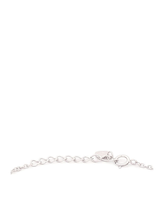 GLS Silver Women's Silver Bracelet with Zircon 20cm