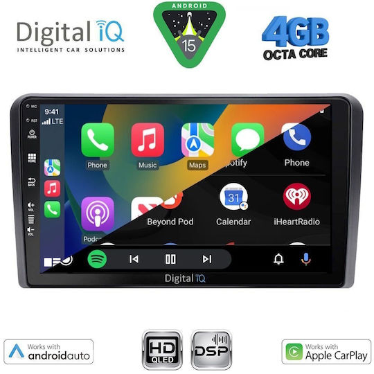 Digital IQ Car Audio System for Ford Transit Custom / Tourneo Custom Bluetooth USB WiFi GPS Apple CarPlay Android Auto with 10" Touch Screen