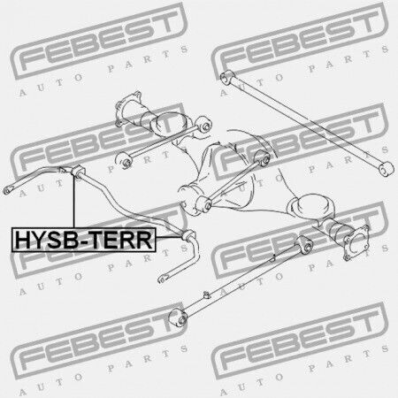 Πίσω Δακτύλιος Σταθεροποιητή Hyundai Terracan 2001 Gen 55816-h1000