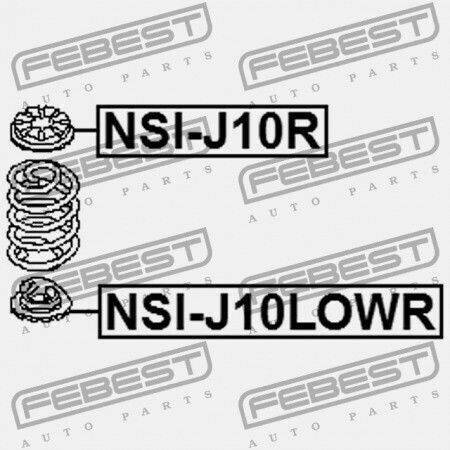 Nissan Qashqai J10e Задно Еластично Долна Шайба 2006.12-2013.12 El 55032-jd00a