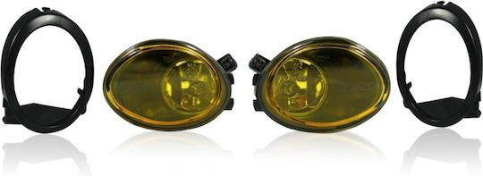 Roundς Headlights Car BMW E46 / E39 with Yellow Lighting 1pcs