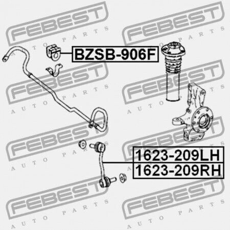 Febest Vorderachse Stabilisatorring Mercedes Benz Sprinter 906 2005-2013 A9063233685