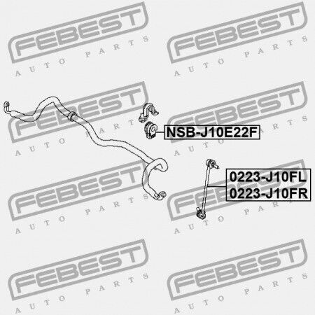 Front Stabilizer Ring Nissan Qashqai J10e 2006.12-2013.12 El 54613-jd02b