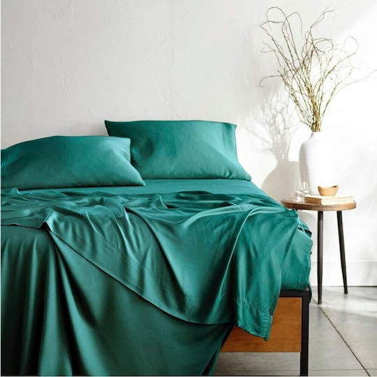 Kotonia Home Set of Green Pillowcases with Envelope Cover 70x70cm