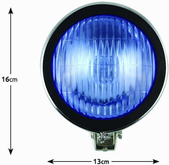 Autoline Кръглаς Фарове за кола Универсален 12V 55W с Син осветление 1бр
