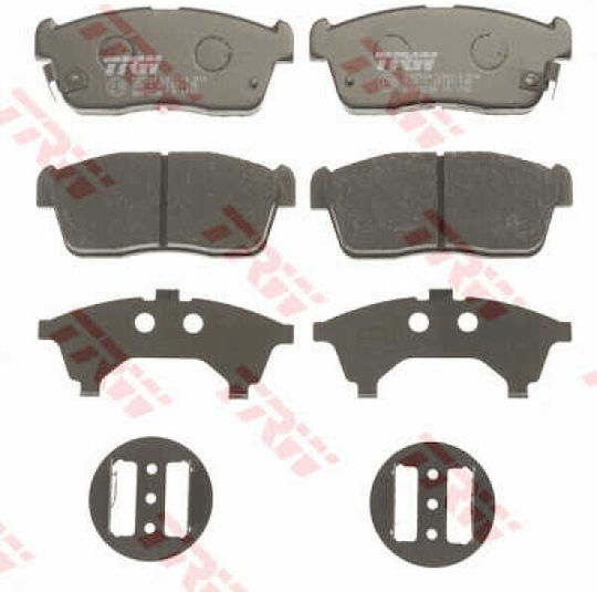 Set Plăcuțe De Frână Partea Din Față Trw Daihatsu Sirion Yrv Nissan Pixo Suzuki Carry Ignis 1.0 1.3 1.5 03.00 45.5mm 108.7mm 15.0mm