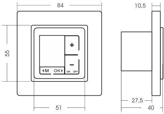 Digitaler Wandtaster mit Touchscreen