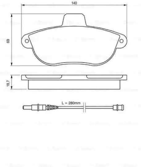 Bosch Disc Brake Pad Set