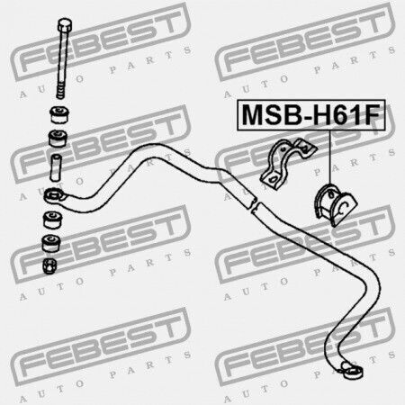 Μπροστινό Κουζινέτο Σταθεροποιητή Mitsubishi Pajero Montero Io H60,70 1998.11-2005.03 G Xp Mr319193