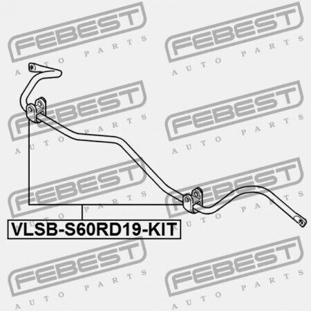Κιτ Κουζινέτων Πίσω Σταθεροποιητή Volvo V70 2000-2008 9173810