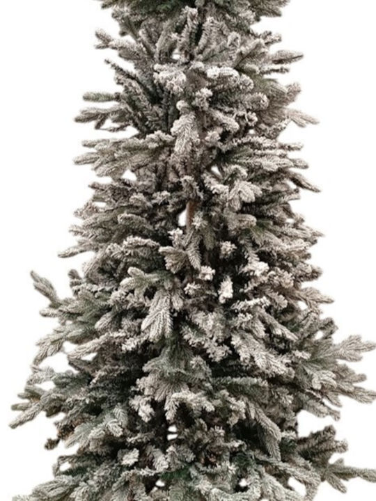 Χιονισμένο Δέντρο Alpine Frosted Slim με Ξύλινο Κορμό Χιονισμένο Δέντρο Alpine Frosted Slim με Ξύλινο Κορμό