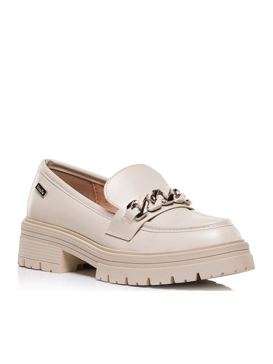Γυναικεία Loafers σε Μπεζ Χρώμα