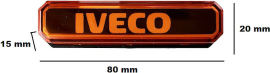 Πλαϊνό Φως Όγκου Led 12v 24v Iveco Πορτοκαλί Ip67