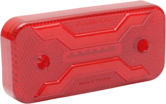 Led Neon Effect Marker Light 2 Functions 12v 24v Red 30led 110mm X 52mm X 16mm