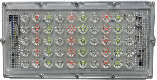 Waterproof LED Floodlight 50W RGB with Remote Control IP66