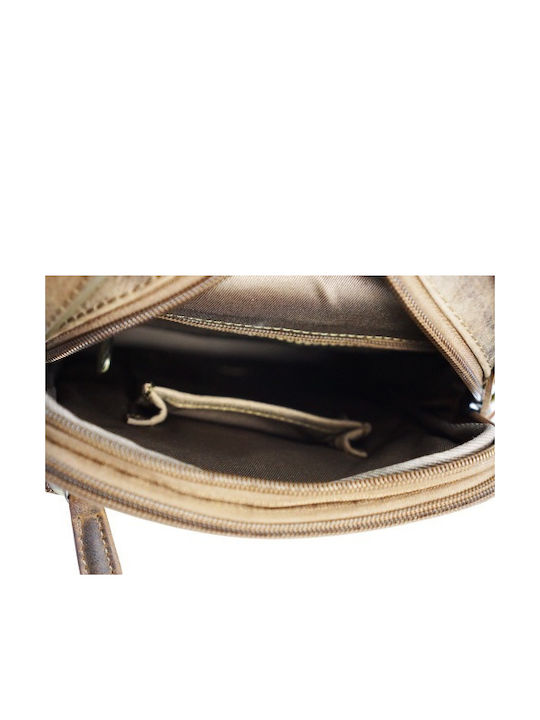 Leder Herren Tasche Schulter / Crossbody Braun