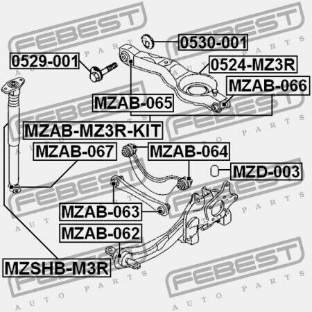Συνεμπλοκ Ψαλιδιου Οπ Mazda 3 09 Febest Mzab063-4674