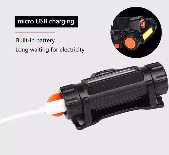 Rechargeable LED Head Flashlight IPX4 with Maximum Brightness 1200lm TC-62 3 Pieces