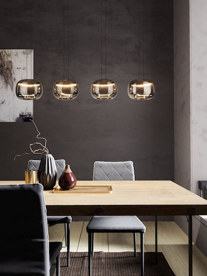 Eglo Κρεμαστό Φωτιστικό LED με Θερμό Λευκό Φως 126x21x150εκ.
