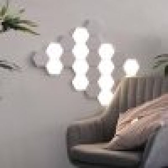 Dekorative Lampe Sechseck Weiß 6Stück