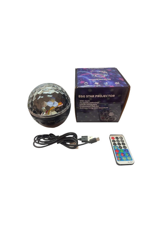 Led Disco Usb 5w Φωτορυθμικό Τηλεχειριστήριο Oem