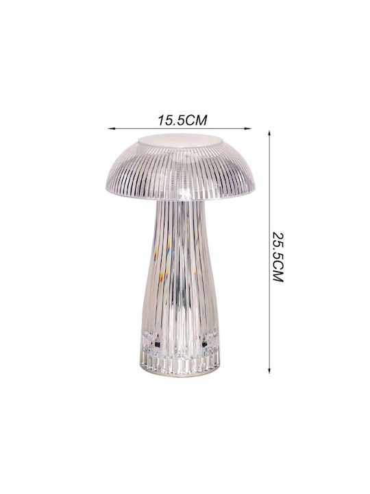 Touch 3 Colors Lighting Crystal Light Decorative Lamp Transparent