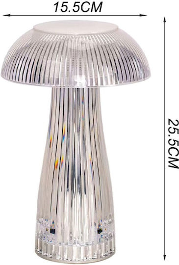 Touch 3 Colors Lighting Crystal Light Decorative Lamp Transparent