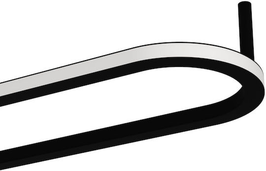 Eglo Deckenleuchte montieren 50cm Schwarz mit Integrierte LED