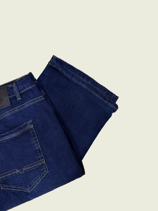 Men's Elastic Blue Jeans Pants
