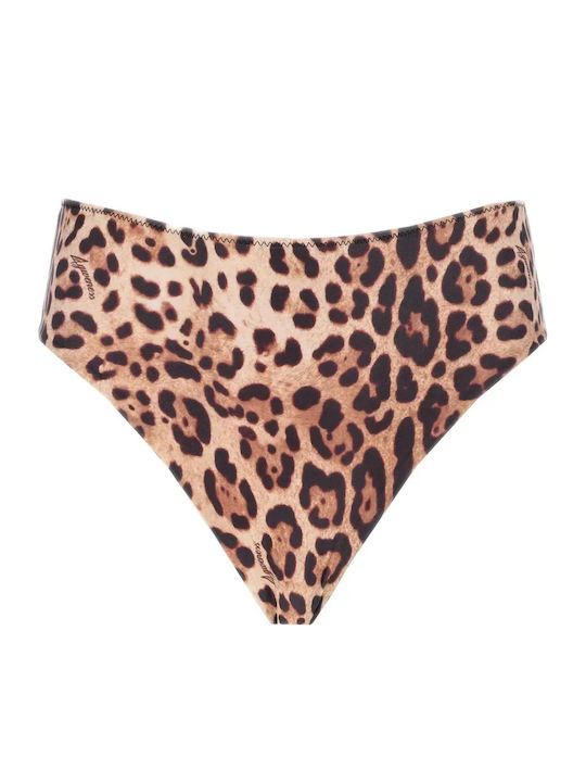 Bikini Slip Ψηλόμεσο Animal Print