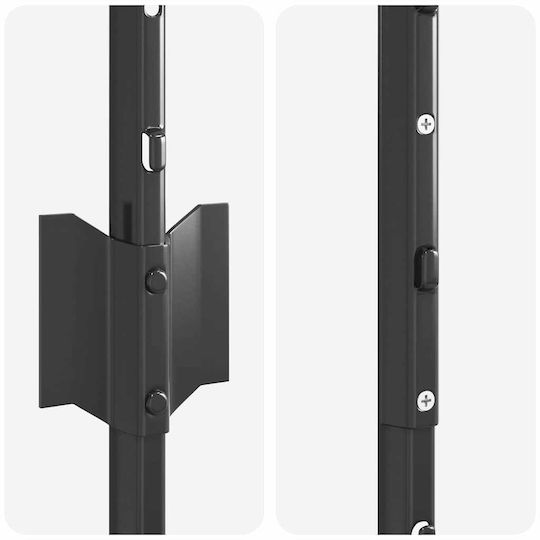 vidaXL Clip de fixare pentru Împrejmuire Grădină din Oțel 150x100buc 44buc Gray