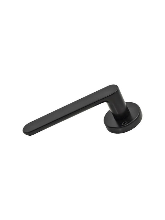 Convex WC Lever With Rosette 1905 Pair With Mouthpiece Matt Black