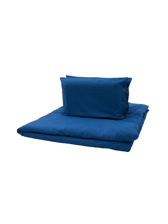 Heinner Double Bed Sheet Set 200x220cm Blue (4 Pieces)