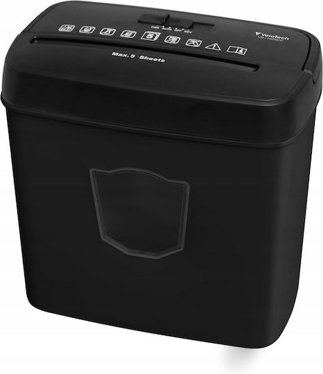 Shredder Καταστροφέας Εγγράφων 5 Φύλλων με Κάδο 12.5lt