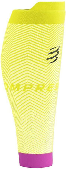 Compressport R2 Oxygen Calf Sleeves Safe Yellow