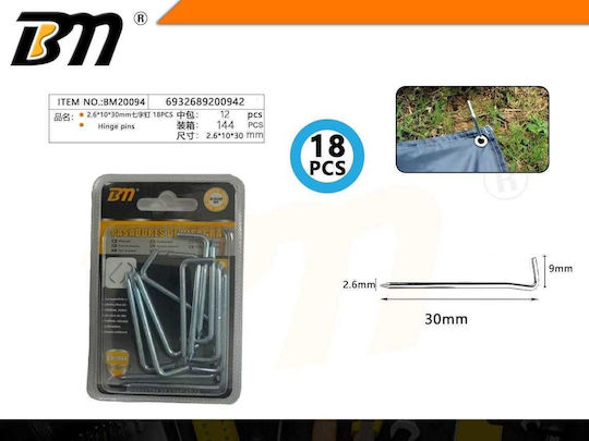 Cuiere De Fixare 2.6×10×30mm Set 12 Pachete 18 Bucăți 200942