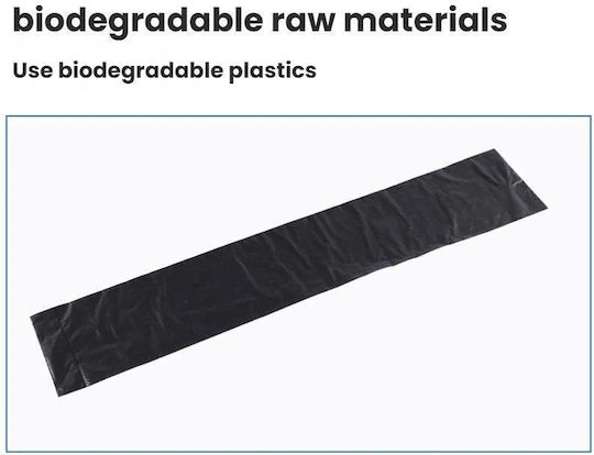15 Bags Roll Portable Garbage Bags Pets Outdoor Size 22x30cm Black