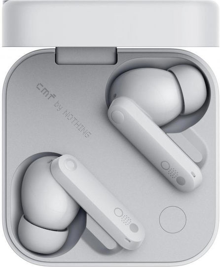 Nothing CMF Buds Pro 2 Bluetooth Handsfree Ακουστικά με Αντοχή στον Ιδρώτα και Θήκη Φόρτισης Light Grey