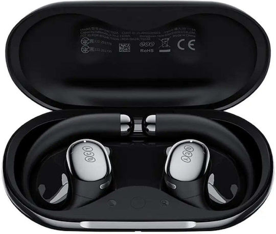 QCY Crossky R70 Open Ear Bluetooth Handsfree Earphones with Sweat Resistance and Charging Case Black