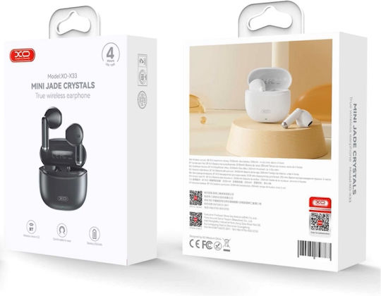 XO X33 Tws In-ear Bluetooth Handsfree Ακουστικά με Θήκη Φόρτισης Μπλε