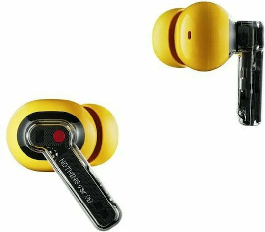 Nothing Ear (a) In ear Bluetooth хендсфри Слушалки с Устойчивост на Пот и Кутийка за Зареждане Жълт