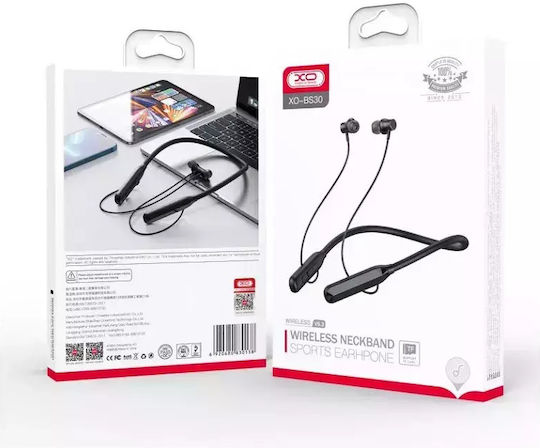 XO BS30 In-ear Bluetooth Handsfree Căști cu Rezistență la Transpirație Negru