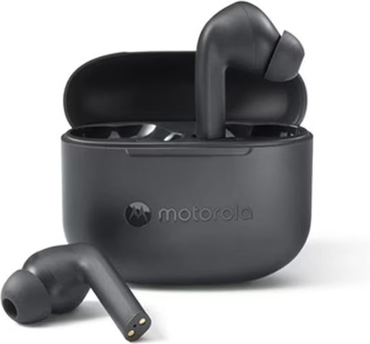 Motorola Moto Buds 065 Bluetooth Handsfree Ακουστικά με Αντοχή στον Ιδρώτα και Θήκη Φόρτισης Moonless Night