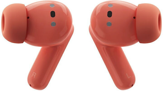 Motorola Moto Buds Bluetooth Handsfree Earphones with Sweat Resistance and Charging Case Coral Peach