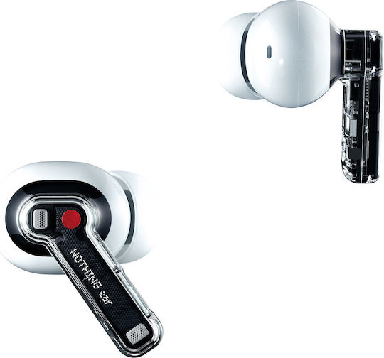 Nothing Ear In-ear Bluetooth Handsfree Ακουστικά με Αντοχή στον Ιδρώτα και Θήκη Φόρτισης Λευκά