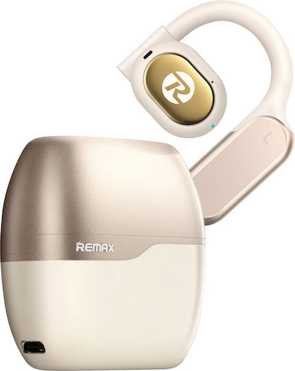 Remax P1 Open Ear Bluetooth Handsfree Ακουστικά με Αντοχή στον Ιδρώτα και Θήκη Φόρτισης Λευκά